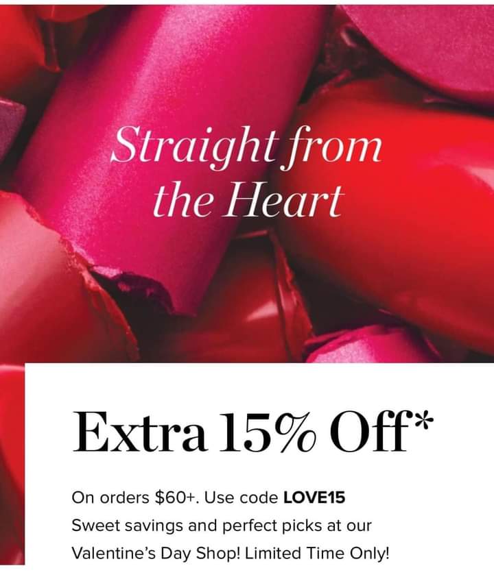 Hey Avon Customers C3 starts today and will end on 2/13/24 Use Love15 Happy Valentines day 💗💗
