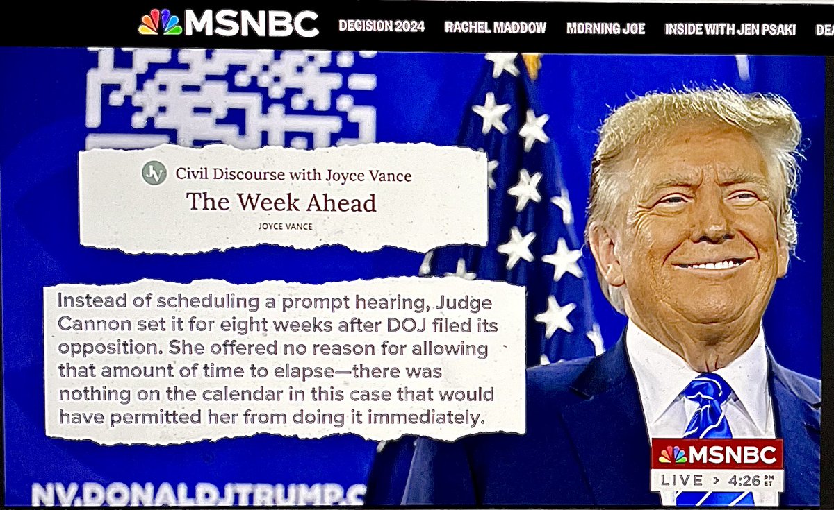 CineMava's tweet image. Thumb? Let’s be clear. She’s got her whole traitorous 
body on the scale of Justice. She’s in the tank . . . for the Nectarine Albatross. Aileen Cannon is her name. And she is a traitor to the United States. #DelayDelayDelay