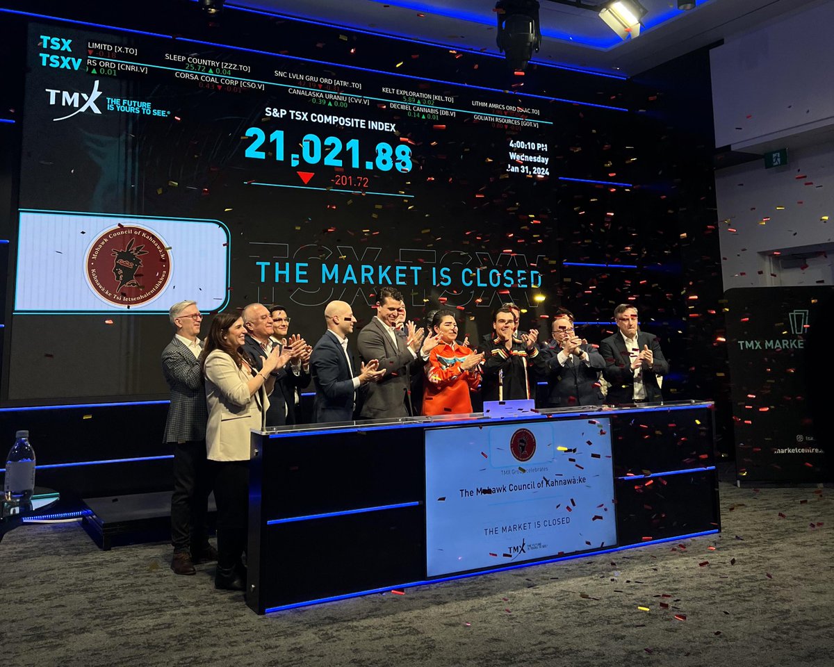 Hydro-Québec Clean Energy (@hydroquebecintl) on Twitter photo We were happy to see our partner, the <a href="/mckahnawake/">MCK Public Relations</a>, ringing the closing bell of the <a href="/tsx_tsxv/">Canada's Markets</a> this afternoon to celebrate the launch of the Kahnawake Sovereign Wealth Fund. The MCK launched this fund to generate income for the long-term economic prosperity of #Kahnawake. It will We were happy to see our partner, the <a href="/mckahnawake/">MCK Public Relations</a>, ringing the closing bell of the <a href="/tsx_tsxv/">Canada's Markets</a> this afternoon to celebrate the launch of the Kahnawake Sovereign Wealth Fund. The MCK launched this fund to generate income for the long-term economic prosperity of #Kahnawake. It will