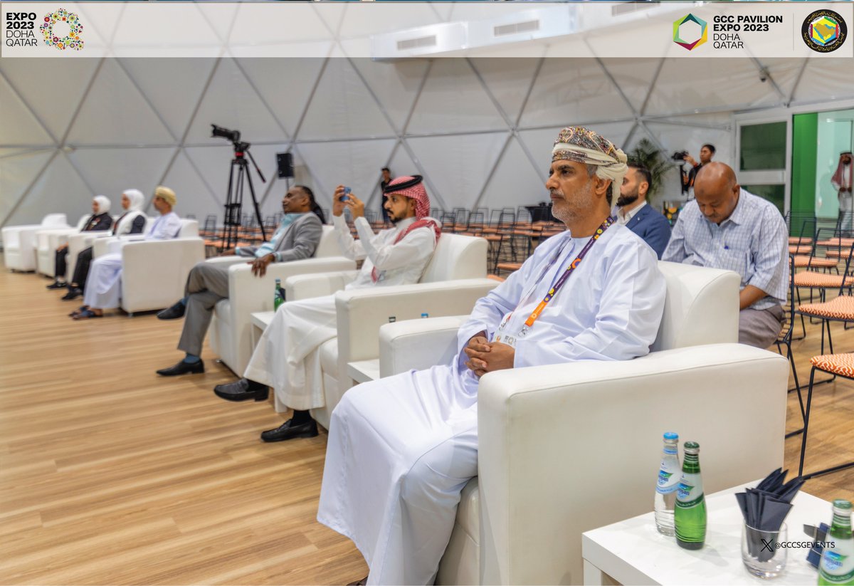 GCCSGEVENTS's tweet photo. جناح #مجلس_التعاون ، يشارك في حضور ورشة عمل بعنوان "دور البحث العلمي والابتكار في تحقيق الزراعة المستدامة" التي أقامتها جناح المملكةالعربية#السعودية في #إكسبو_2023_الدوحة . https://t.co/Ef5n2T3Mzd