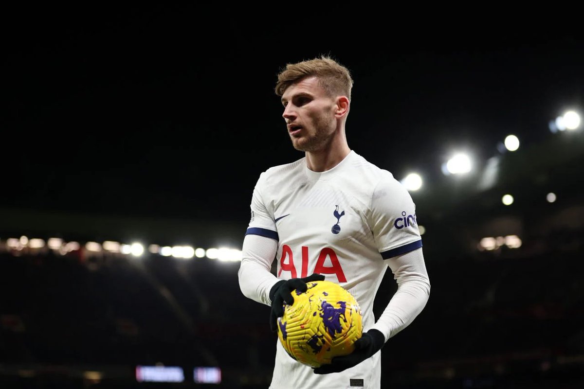 TheSpursExpress's tweet photo. Timo's impressive performance tonight will be remembered more for his two fantastic assists, but the countless runs he selflessly made until the very last minute helped the team immensely and shouldn't go unnoticed. 

This is a Timo Werner appreciation post 🇩🇪🤍 https://t.co/oJrmQP49rk