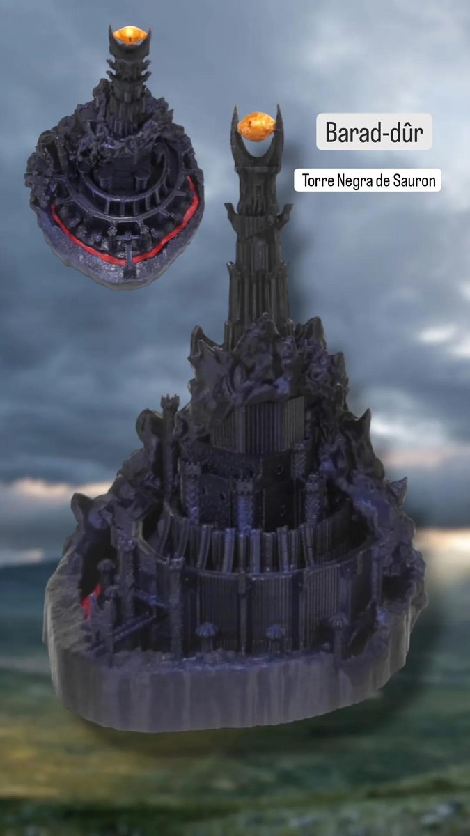 Ianagc's tweet photo. @3dExcalibur Torre Negra de Sauron, Senhor dos anéis... #TheLordoftheRings #Myprecious https://t.co/oRGsxezkgC