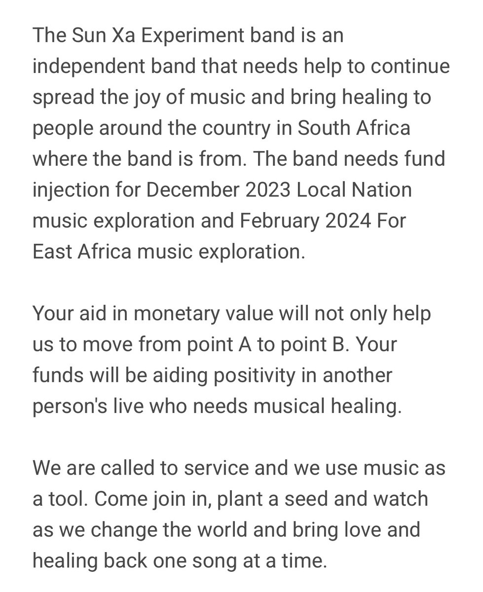 My favourite discovery this year so far is the South African band Sun Xa Experiment. If you like BCUC, IzaNgoma, iPhupho L’ka Biko, The Brother Moves On, etc., you’ll find something here. Donate if you like what you’ll hear on the link in the thread and help the band come up.