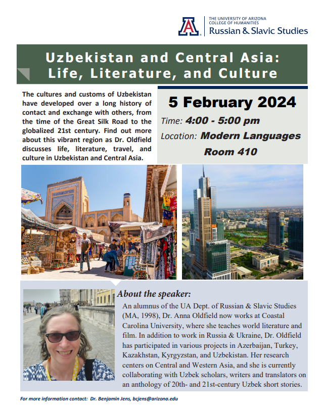 UARussian's tweet photo. Please attend this wonderful event on Monday, especially, if you want to participate in our study-abroad program in Uzbekistan this summer. https://t.co/tiETXzjhcj