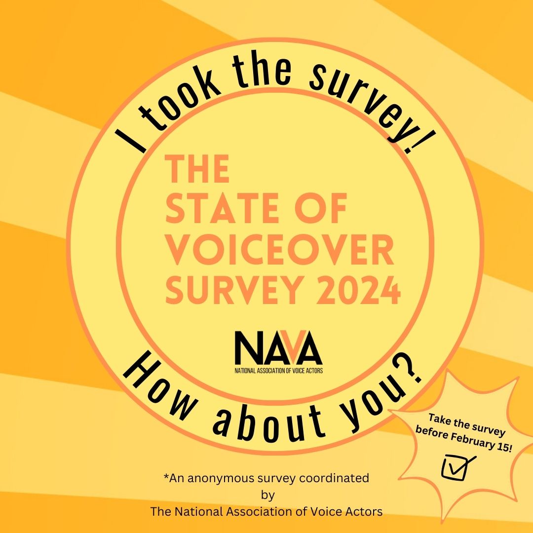 NAVAVOICES's tweet photo. Have you taken the State of VO Survey?? If so, you just earned this badge! *Insert Pokemon theme*

If not, take the survey here: https://t.co/xc1VUS10uX

#NAVAvoices https://t.co/TuJd9gwr0r