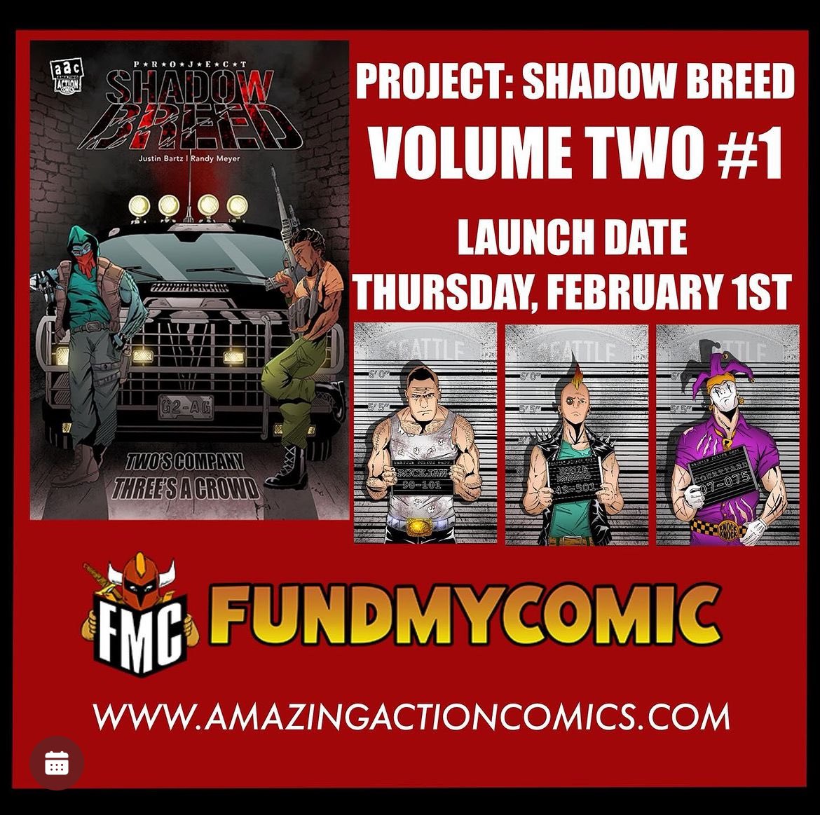 ONE MORE DAY!!! Launches tomorrow. amazingactioncomics.com for details. #fundmycomic #projectshadowbreed #amazingactioncomics #comics #comicart #indiecomics #independentcomics #comicpublisher #independentcomicpublisher #readsomethingamazing