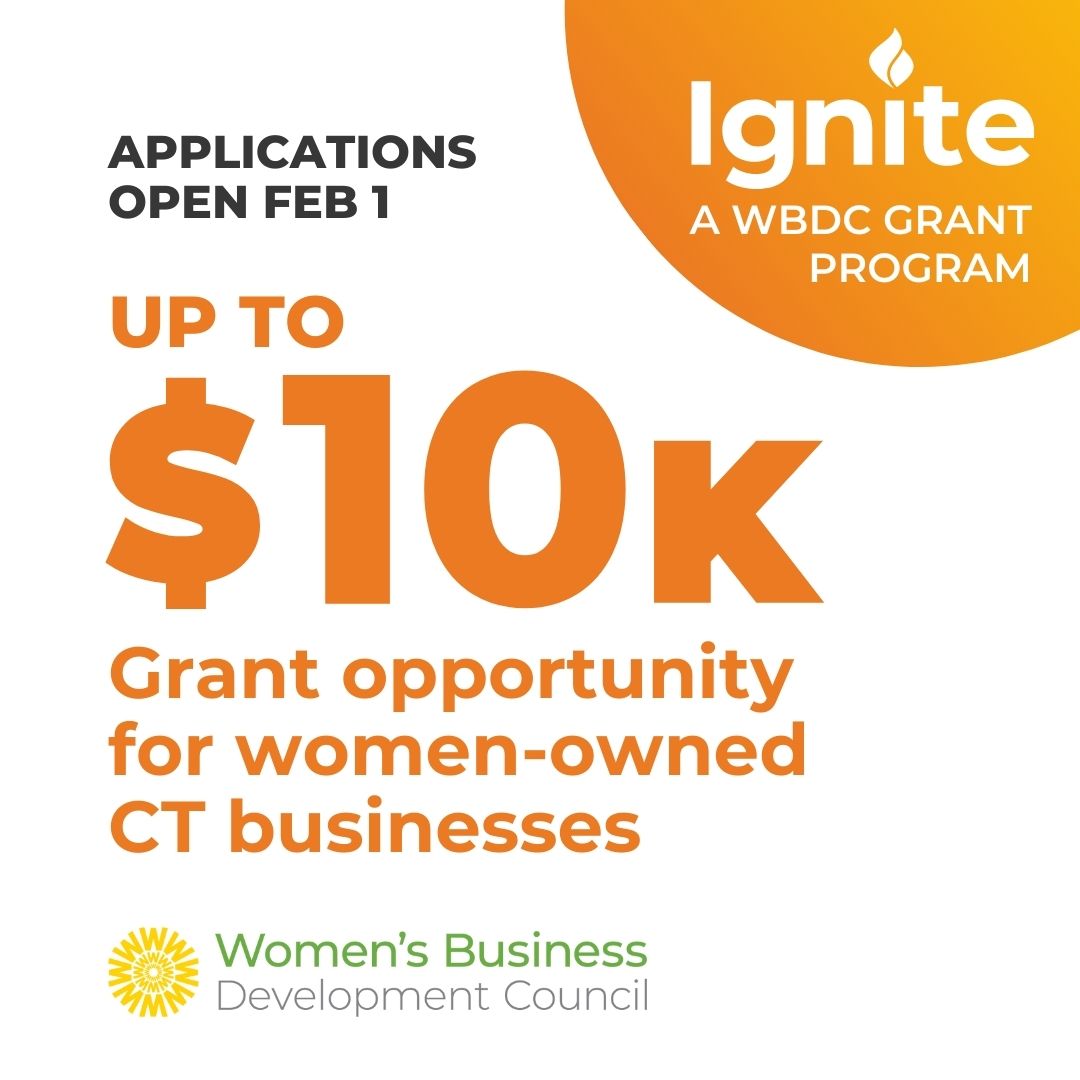 CTWBDC's tweet photo. Mark your calendar! Our next Ignite Grant (formerly EMG) application period begins February 1! Go to https://t.co/PCU5WEsF8X to sign up for an upcoming information session to learn more!
#ctwbdc #wbdc #businessfunding #ctwomeninbusiness https://t.co/bcj9p5tCWR