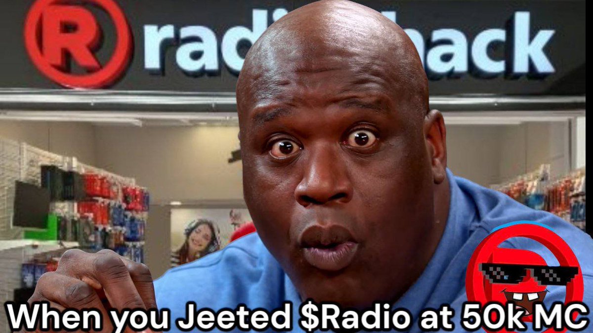 RADIOSHACKMEME's tweet photo. $RADIO Dips are for bidding. Buy before OOS https://t.co/IMKmlFxMIn