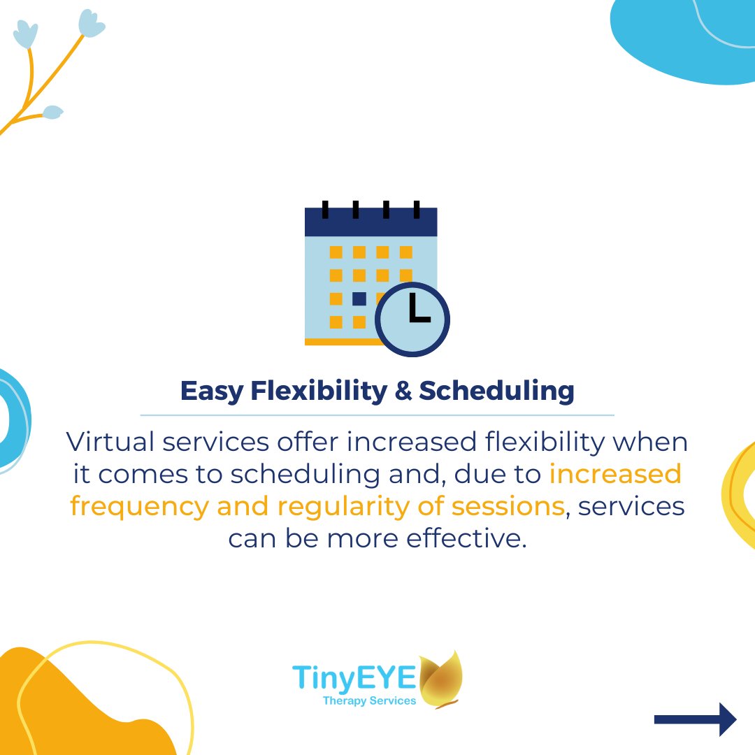 Wondering how virtual #occupationaltherapy services can be accessible, engaging, and effective? Click through to learn more! 💛🦋

#telehealth #teletherapy #educationaltechnology #edtech #specialeducation #OT #occupationaltherapy #OTalk #TinyEYE #TinyEYETherapyServices