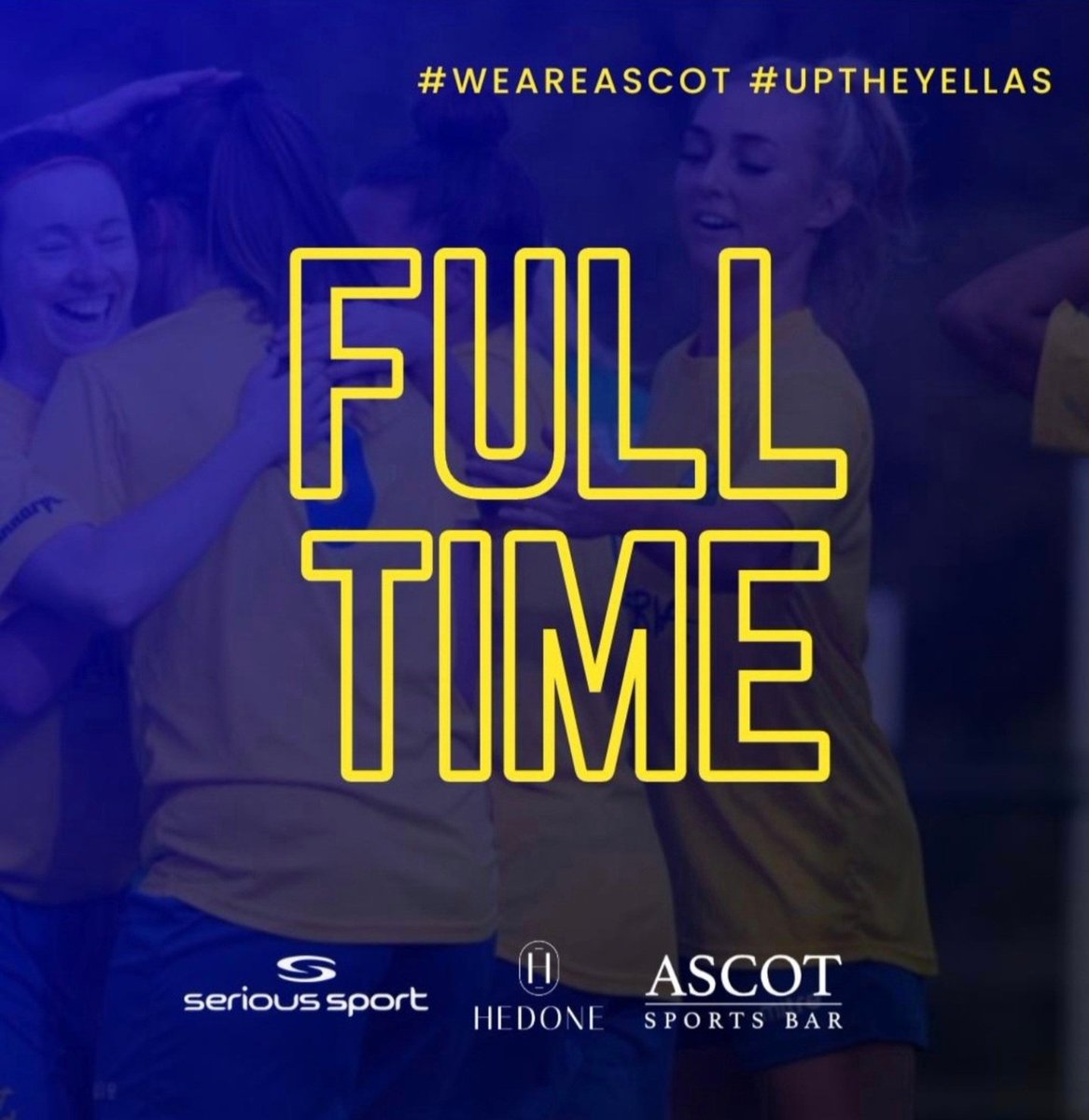 Full Time

The #Yellas progress to the next round of the Combined Counties Womens Cup

Chesham United- 0️⃣ - 1️⃣ - Ascot