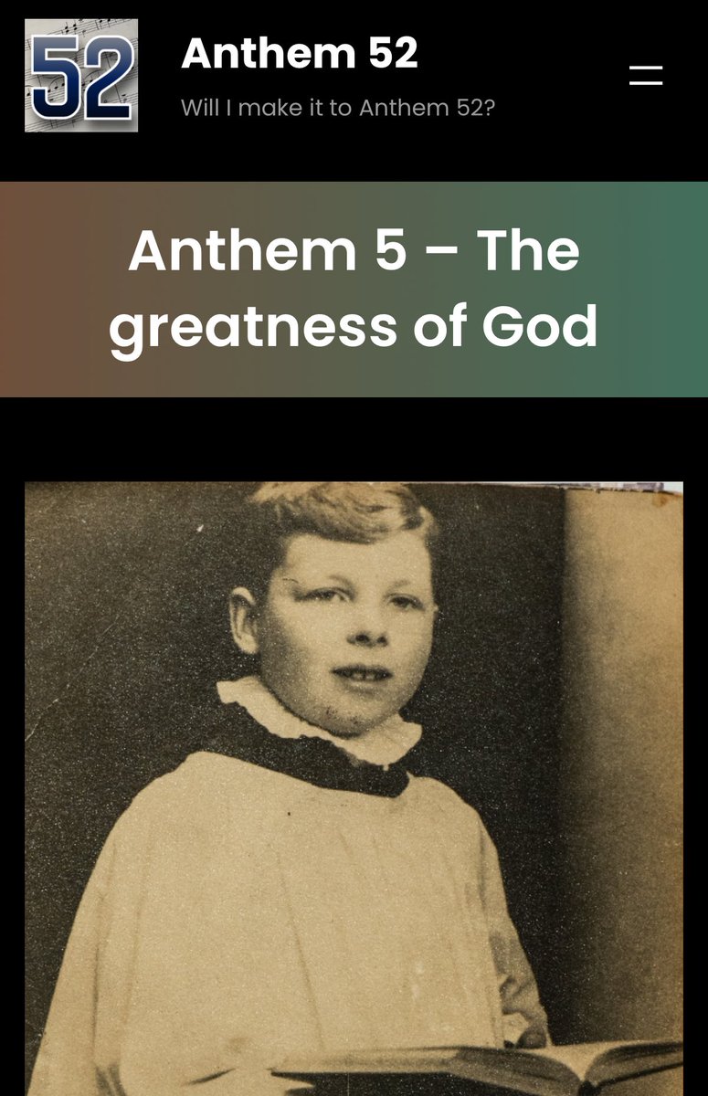 realanthem52's tweet photo. Anthem 5/52 has been published! Hear the story and the anthem here - https://t.co/DVVtI4o7SM That’s my late father in the photo.
#choir #cathedralchoir #choirmemes #choralevensong #evensong #Anthem52 #choirmusic #choralmusic #choirsofinstagram https://t.co/xcrVnKKNqb