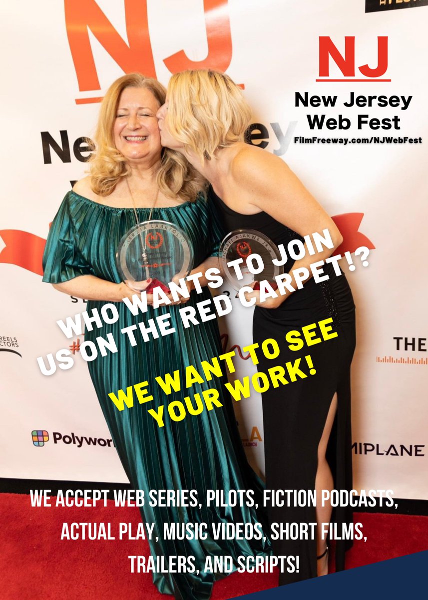 Submit your #WebSeries, #pilot, #FictionPodcast, #ActualPlay, #MusicVideo, #ShortFilm, #trailer, or #script!
⭐️⭐️⭐️⭐️⭐️⭐️
FilmFreeway.com/NJWebFest 

#FilmFestival #WebFest #NewJersey #FeelTheMagic