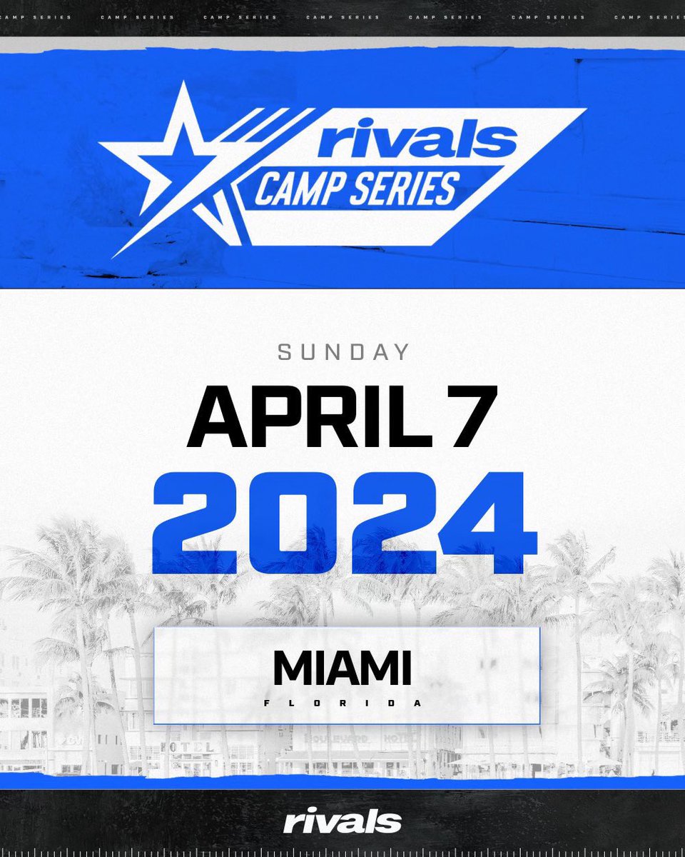 Blessed to receive an invite to this year’s rivals combine @TheCribSouthFLA @Rivals @MHS_Knights_FB @Coach_Davis3 @Coach_Mont70 @JackSwain100 @CoachQ954