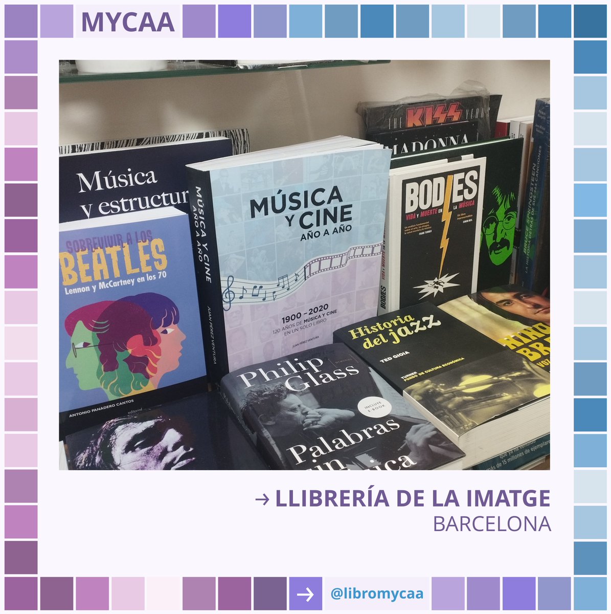 libroMYCAA's tweet image. 📚 El libro se puede encontrar en:
#Madrid Librería Ocho y Medio
#Barcelona Llibrería de la Imatge
#Zaragoza Librería La Montonera