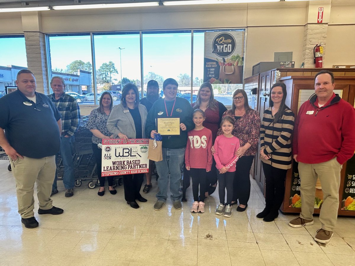 ChooseStephens's tweet photo. Congratulations to our Work-Based Learning Student of the Month for December, Jarrett Segars!
#choosestephens #WBL #studentofthemonth #SCHS https://t.co/3bgoRFSL7W