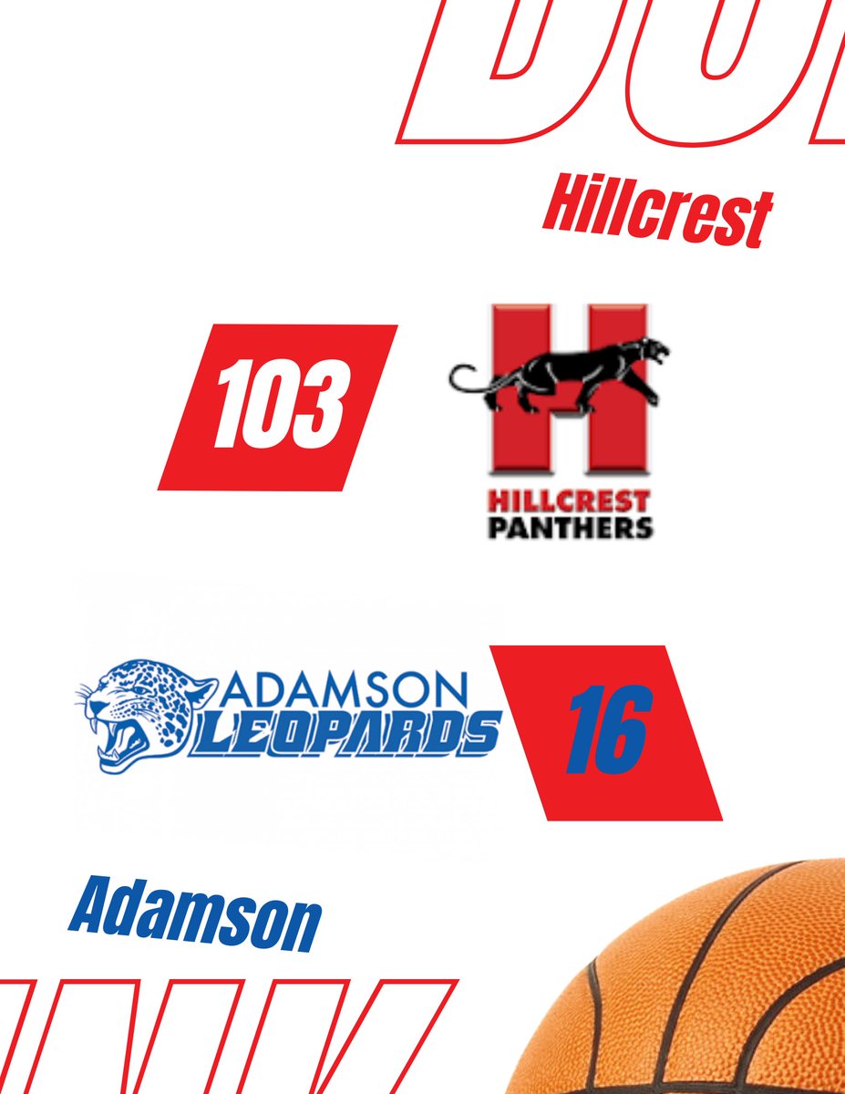 Big win versus Adamson. #HillcrestHustle will be back in action on Friday at home versus Woodrow Wilson #ComeSupport