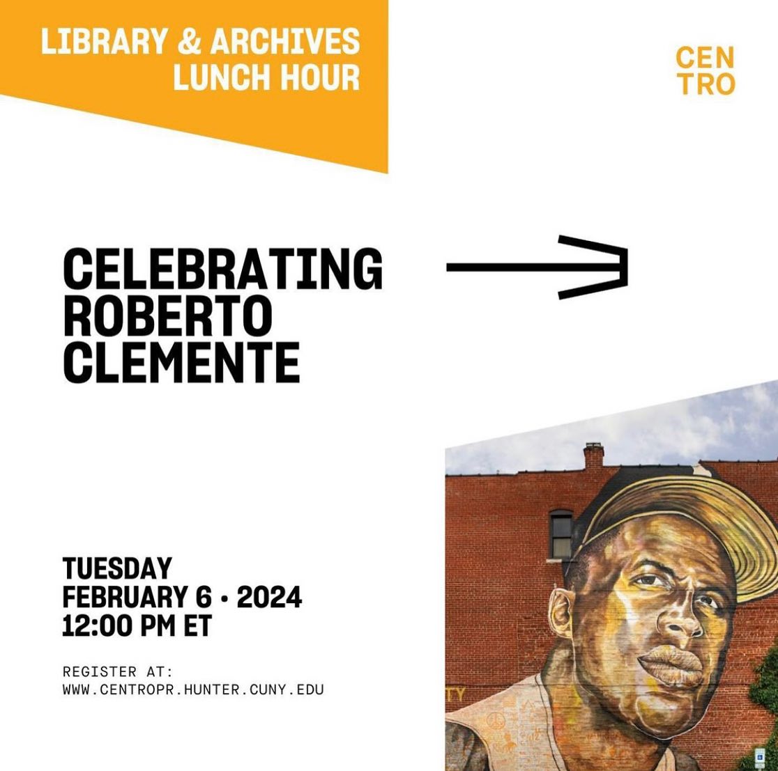 Next Tuesday, February 6th, we will be talking with the Library and Archives staff of @centropr. Find out more information and register for the online event at the link in our bio!