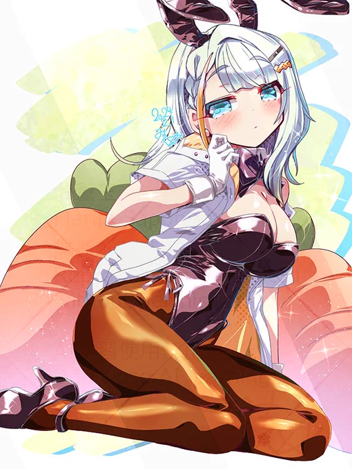 詞音ちゃんの白黒バニガ^^ 