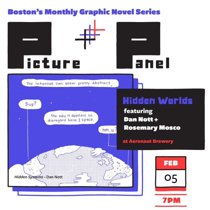 Heya! I'll be moderating the first monthly Picture & Panel event this coming Monday (2/5) at 7pm! Join me in learning all about Hidden Worlds featuring @dan_nott & @RosemaryMosco! RSVP here: eventbrite.com/e/picture-pane…