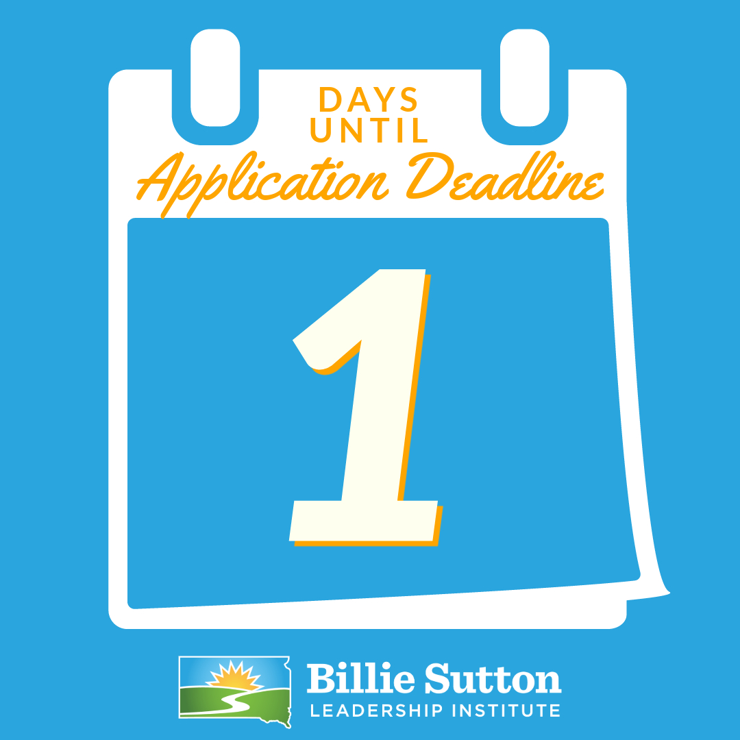What have past leaders said about <a href="/SuttonLeaders/">Billie Sutton Leadership Institute</a>?
"Empowering."
"Fantastic, engaging, inspiring &amp; wonderful."
"I feel invigorated &amp; energized!"
"Life-changing."

There's still time to apply in 2024! Visit suttonleadership.org and apply before tomorrow's February 1st deadline!