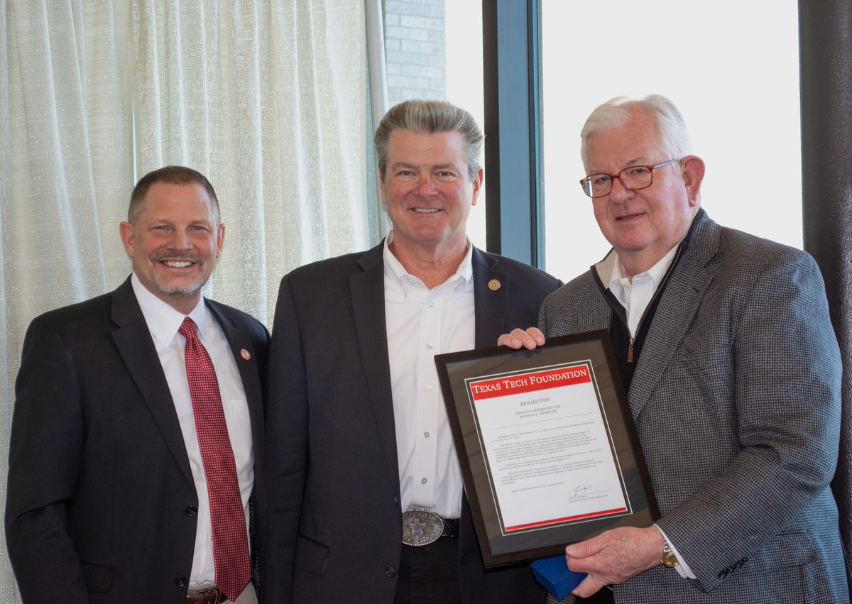 Give2Tech's tweet photo. We recently celebrated the legacy of the late Kathryn Gilbreath at Buddy Holly Hall. Her husband, Jim Gilbreath, was presented with the resolution that named her honorary emeritus member of the Texas Tech Foundation. 

Read more about Gilbreath's impact: 
https://t.co/RgnfiwJhI2 https://t.co/S37lGDHW7t