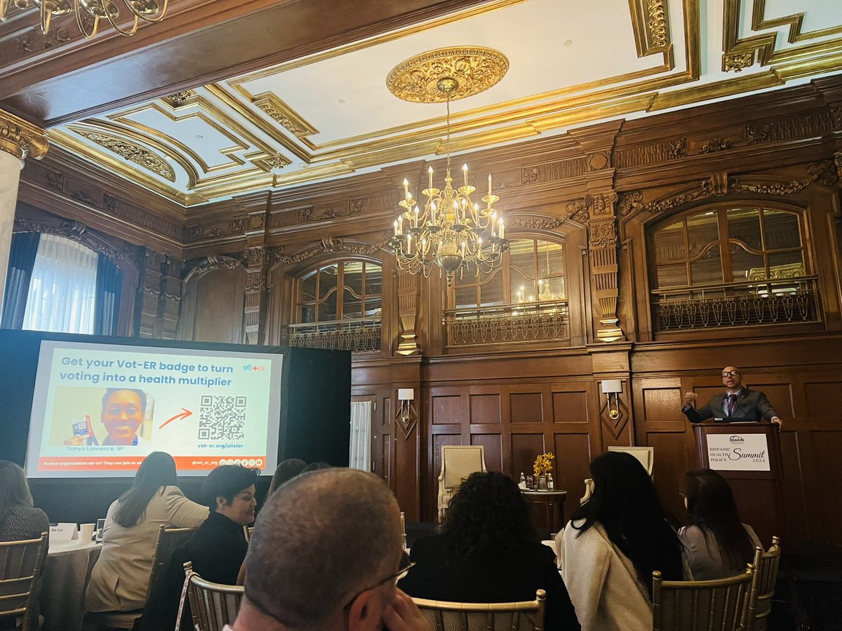 “Nurses alone cannot heal our democracy. But without nurses it cannot be done.”

Honored to deliver today’s keynote on the power of nurses to help patients vote like their health depends on it at this year’s <a href="/nahnnursing/">NAHN</a> National Association of Hispanic Nurses annual conference..