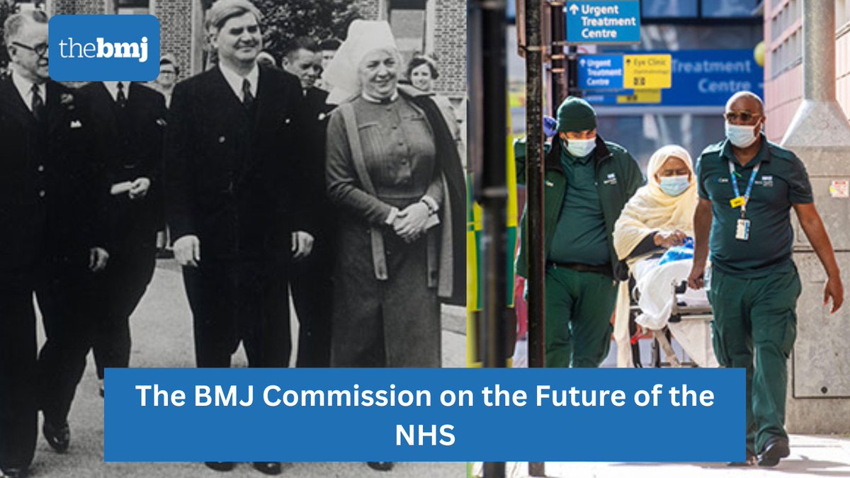 .@LiamSmeeth1 @Prof_P_Kumar @Voa1234 @KamranAbbasi introduce The BMJ Commission on the Future of the NHS, arguing that the government must recognise the existential threat to the NHS and recommit to its founding principles Read here: bmj.com/content/384/bm… #BMJNHSCommission