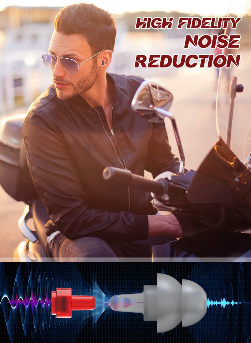 HearprotekE's tweet photo. 🏍️👂 MotorVigor Hearprotek: Block wind noise, not the world. 🎶 Comfy, discreet, custom fit. 🛌🏊 Take 'em everywhere with a clip-on case! 🗝️ #RideSafe #EarPlugs https://t.co/T3vR9rnLMj