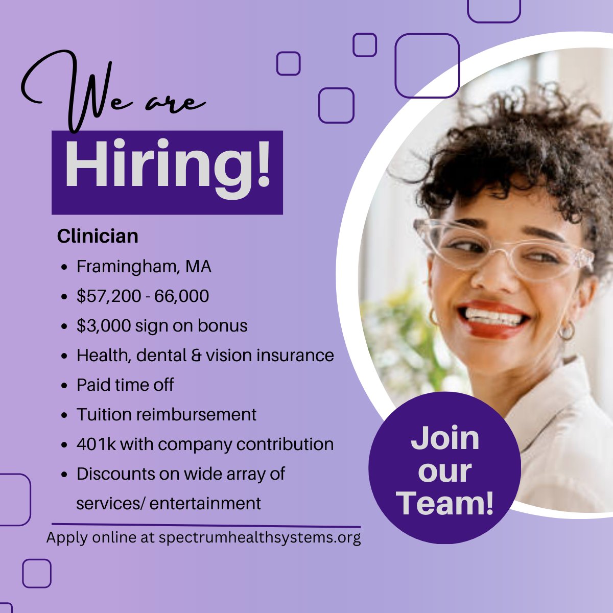 Join our team as a #clinican at our #Framingham outpatient treatment center! Learn more about the role and how to apply here: bit.ly/3u0DMWG