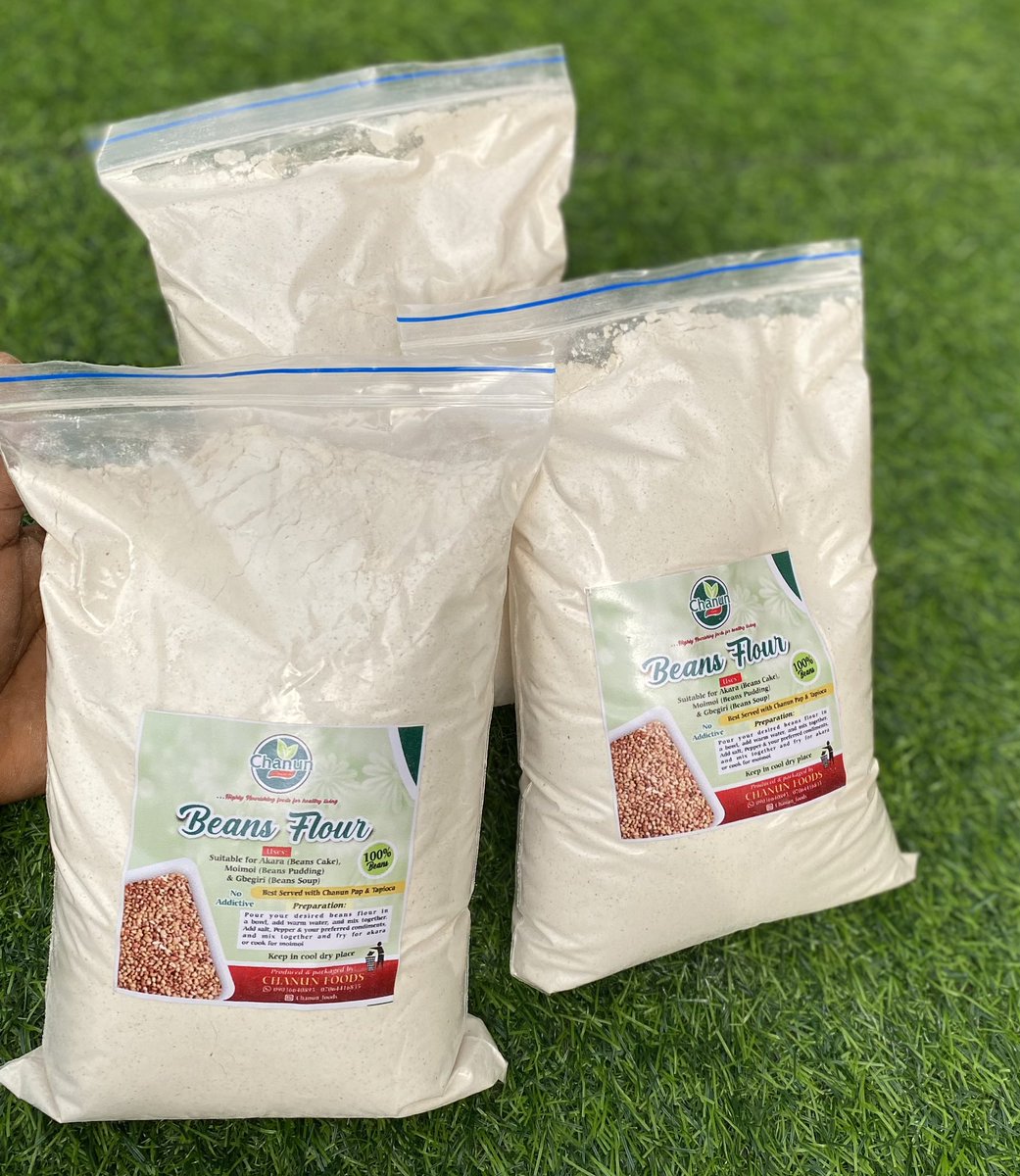 funmiolofin's tweet photo. @daviruz Tired of going through the stress just to make Akara/ moimoi? Worry no more. We are here to take the stress off you,with our well prepared beans flour. No preservatives,💯 beans.

Price/kg : 2700
We deliver nationwide/worldwide. 
Contact 09036640895 https://t.co/R29Q2G3e6n