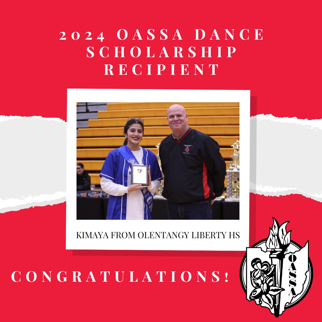 OhioPrincipals's tweet photo. Congratulations to the (2) OASSA Dance Scholarship Recipients for 2024!  Way to go, ladies!!  
@FirebirdTweets @westfirebirds  @LHSAthleticDept @OLHSDance https://t.co/lKpqErtdy1