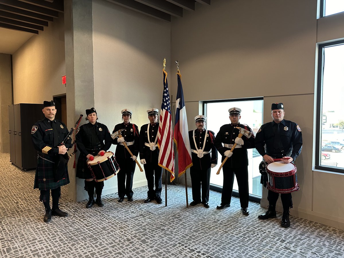 CityofOdessa's tweet photo. Special Performance
Odessa Fire Rescue Honor Guard and Odessa Fire Rescue Pipe &amp; Drum Corp performed this morning at the “Road Safety Champions” Awards.

#BrighterFuture #OdessaProud https://t.co/8S9G2hRbxk