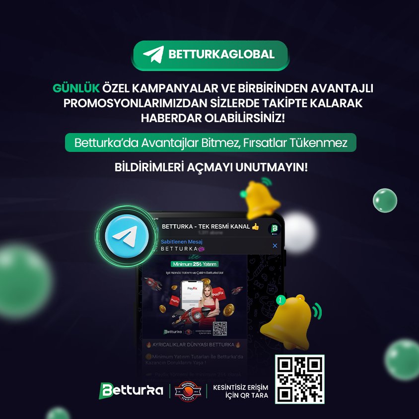 Betturka 🪐

👋 Heyecan, coşku ve neşe dolu bir dünyada #Betturka ile kazanmaya hazır mısınız? Bahiste zirvenin adresi Betturka, kazandıran oyunları ve sürprizleriyle heyecanınızı katlayacak! Hemen katılın ve kazanmaya başlayın! 🎉

Kazanmak için tek yapmanız gereken Betturka'nın