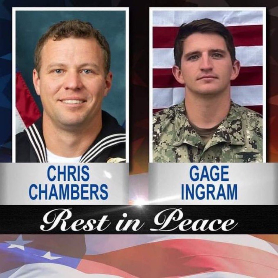 Please pray for the souls and families of Christopher J. Chambers (Navy Special Warfare Operator 1st Class) and Nathan Gage Ingram (Navy Special Warfare Operator 2nd Class). Chambers and Ingram - two Navy Seals - passed away on 11 January while boarding a ship carrying Iranian…