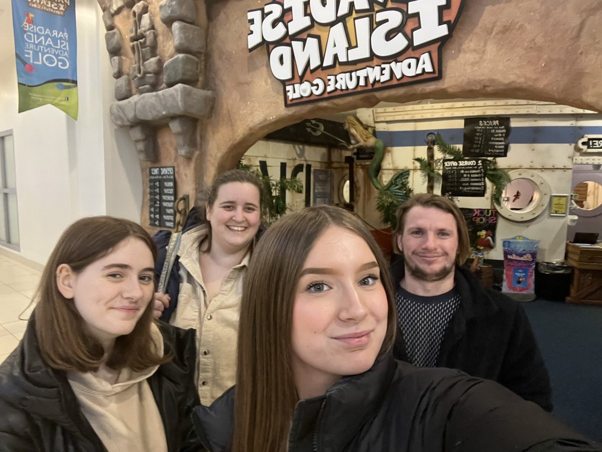 MissHen09782355's tweet photo. Trip to adventure golf with some Higher Design and Manufacture pupils to research their assignment brief ⛳️ https://t.co/aHAuEGFPjF