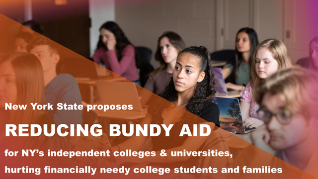 NYS should ⬆️ support for proven higher ed programs, not cut them. Bundy Aid & Education Opportunity Programs provide access for talented students from underserved communities, which helps ⬆️ representation & diversity on campus. #StandUp4StudentAid #EnsuringStudentSuccess