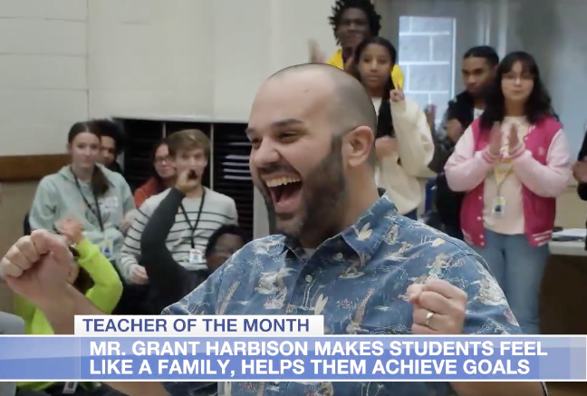 🎶We're thrilled to announce that our incredible JPS Director of Bands &amp; Supervisor of Instrumental Music, Grant Harbison, has been chosen as the 'Teacher of the Month' by KAIT! See our FB for link to the KAIT story! #CaneBand #CaneFamily #CaneOTR #ChooseJonesboro
