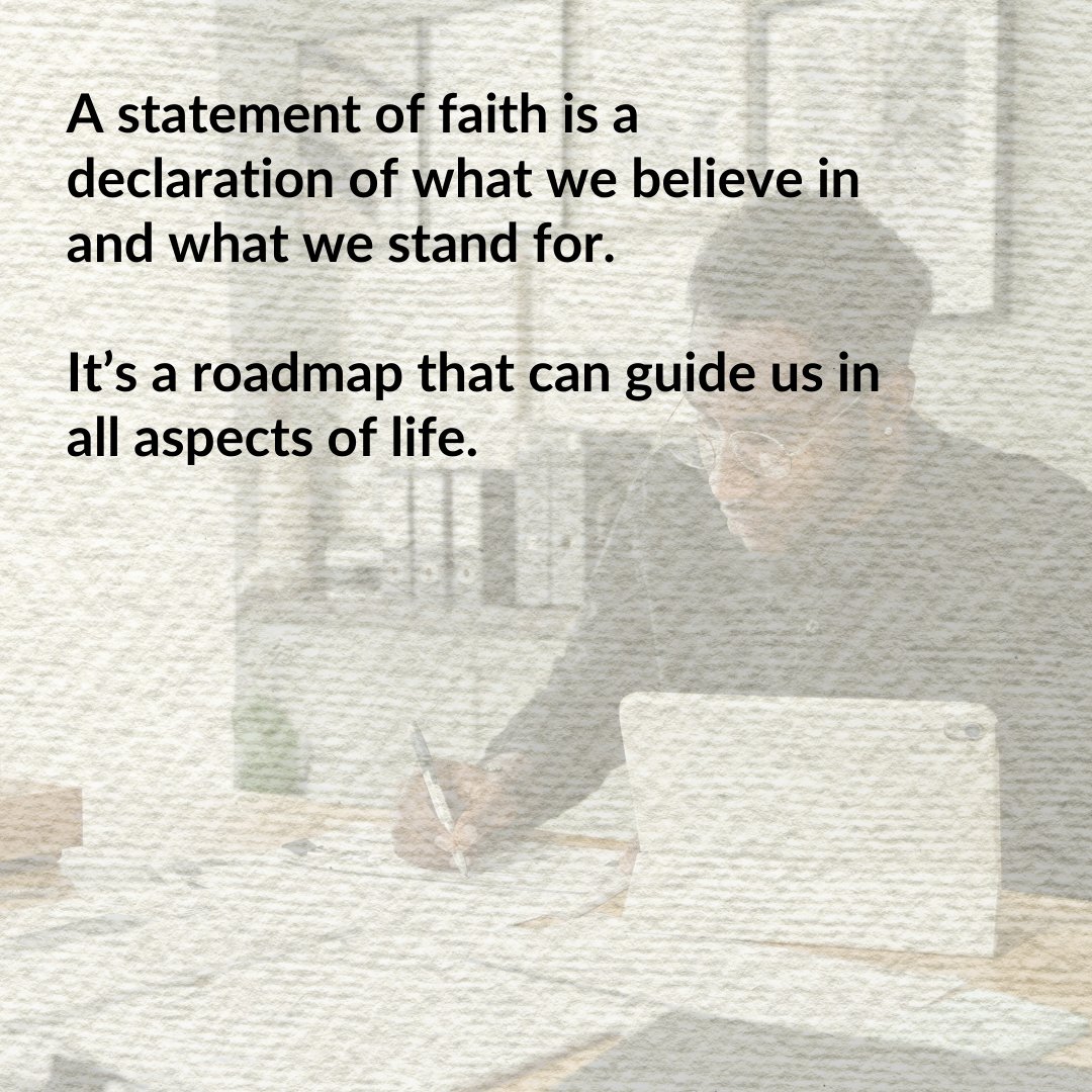 OMusa's tweet photo. Whether for you as a person, your family, or your business, having a statement of faith is a great way to guide big decision making, and keep your mind focused on where you want to go. Check out our blog post to learn more! https://t.co/QtEmHJnWPy https://t.co/CvMXeJYXhw