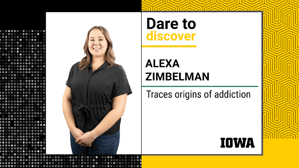 Iowa Neuroscience Institute (@uiowaneuro) on Twitter photo Alexa Zimbelman <a href="/lex_zim/">Alexa Zimbelman</a> <a href="/PsychIowa/">Psychology at The University of Iowa</a> grad student studies the neurobiology of #addiction, working in the <a href="/LalumiereRyan/">Ryan LaLumiere</a> lab to identify the mechanisms that regulate cocaine seeking #DiscoverUI dare.research.uiowa.edu/zimbelman-alex… Alexa Zimbelman <a href="/lex_zim/">Alexa Zimbelman</a> <a href="/PsychIowa/">Psychology at The University of Iowa</a> grad student studies the neurobiology of #addiction, working in the <a href="/LalumiereRyan/">Ryan LaLumiere</a> lab to identify the mechanisms that regulate cocaine seeking #DiscoverUI dare.research.uiowa.edu/zimbelman-alex…