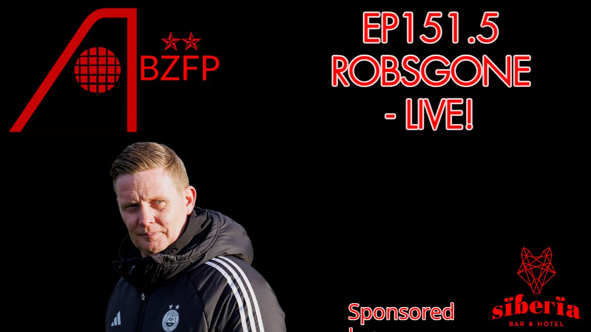 AbzPodcast's tweet photo. 🚨🚨EP151.5 - OUT NOW!

Brought to you by @SiberiaAberdeen 

The audio from our LIVE show earlier today as we look back on today's events.

LINKS -> https://t.co/2y9npGqDi4 https://t.co/Dy0axYDYgD