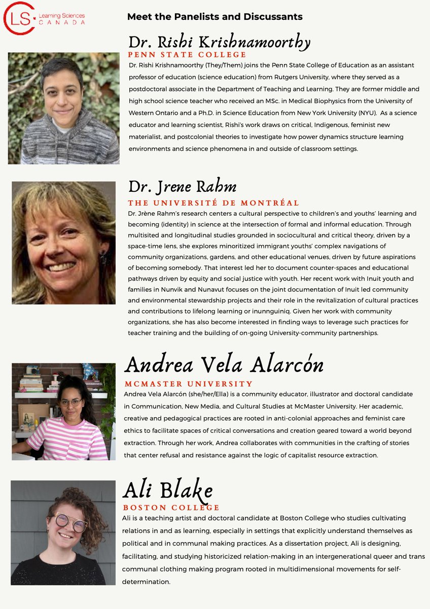 We are happy to announce our upcoming panel discussion titled: Unsettling Methodologies Through Creative Practices on February 2, 2024, at 11 a.m.-12:15 p.m. PST, 12-1:15 p.m. MST, 1-2:15 p.m. CST, 2-3:15 p.m. EST. 
Registration link: ucalgary.zoom.us/meeting/regist…