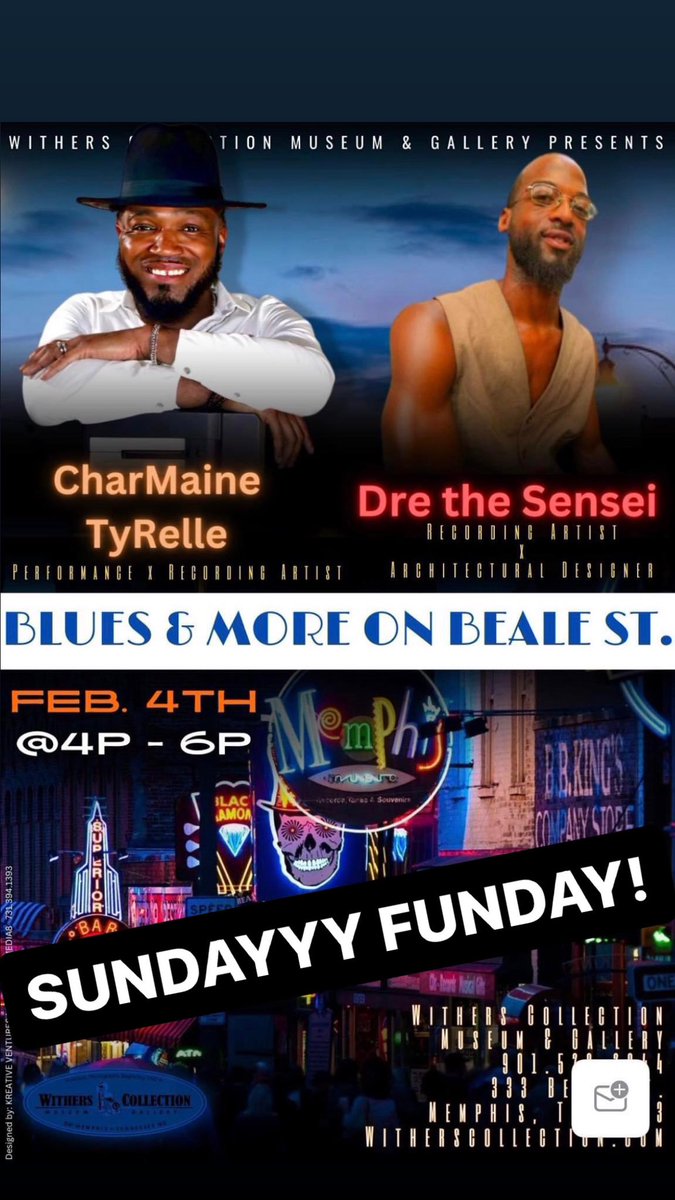 BEALE STREET, ARE YOU READY?!!!!!  After service, after brunch, Come see bout us this Sunday for a Fun day OUR way! #CTTakesBealestreet #DreSensei #CheckUsOut #Memphis