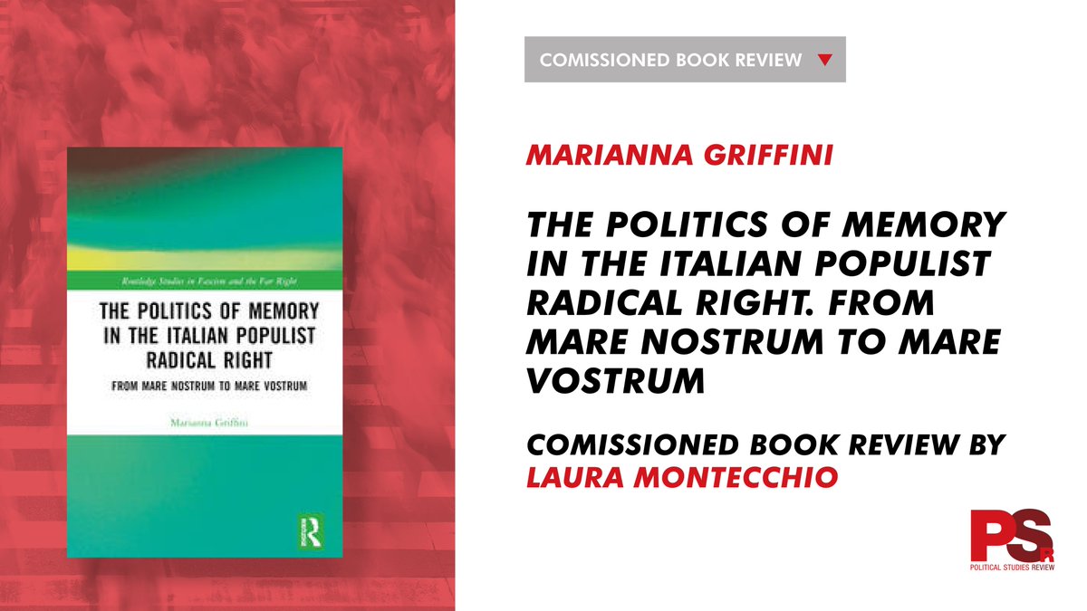 '@Griffini_mari usefully clarifies the link between the representation of the #colonial past and its uncritical memory, with the framing of #immigrants.' 👉More: tiny.cc/1mqlwz @PolStudiesAssoc #Italy #Populism