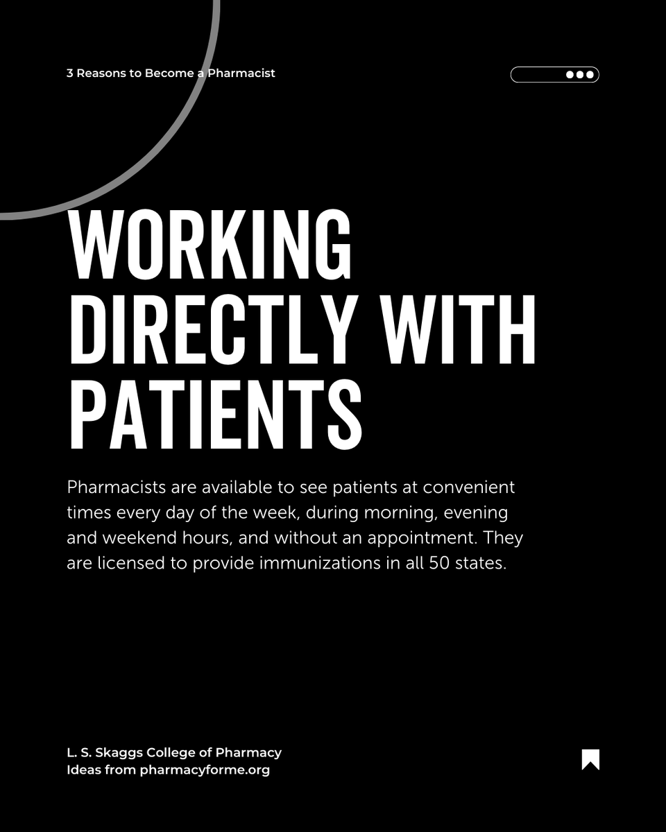 ISUPharmD's tweet photo. 3 (more) Reasons to Pursue a Career in Pharmacy! 💊💼

Step into a career where your impact extends beyond prescriptions, shaping healthier communities every day!

 #PharmacyCareers #HealthcareImpact #FinancialStability https://t.co/oc5qrKsc7E