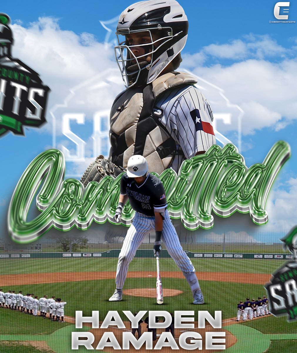 Hayden Ramage (@haydenramage20) on Twitter photo I am blessed to say that I will be continuing my academic and athletic career for the next two years at Seward County CC
<a href="/MOJO_HARDBALL/">PERMIAN BASEBALL</a> <a href="/elitebbclub/">Elite Sports Group</a> <a href="/CaydeWard98/">Coach Ward</a> #AGTG #TPW I am blessed to say that I will be continuing my academic and athletic career for the next two years at Seward County CC
<a href="/MOJO_HARDBALL/">PERMIAN BASEBALL</a> <a href="/elitebbclub/">Elite Sports Group</a> <a href="/CaydeWard98/">Coach Ward</a> #AGTG #TPW