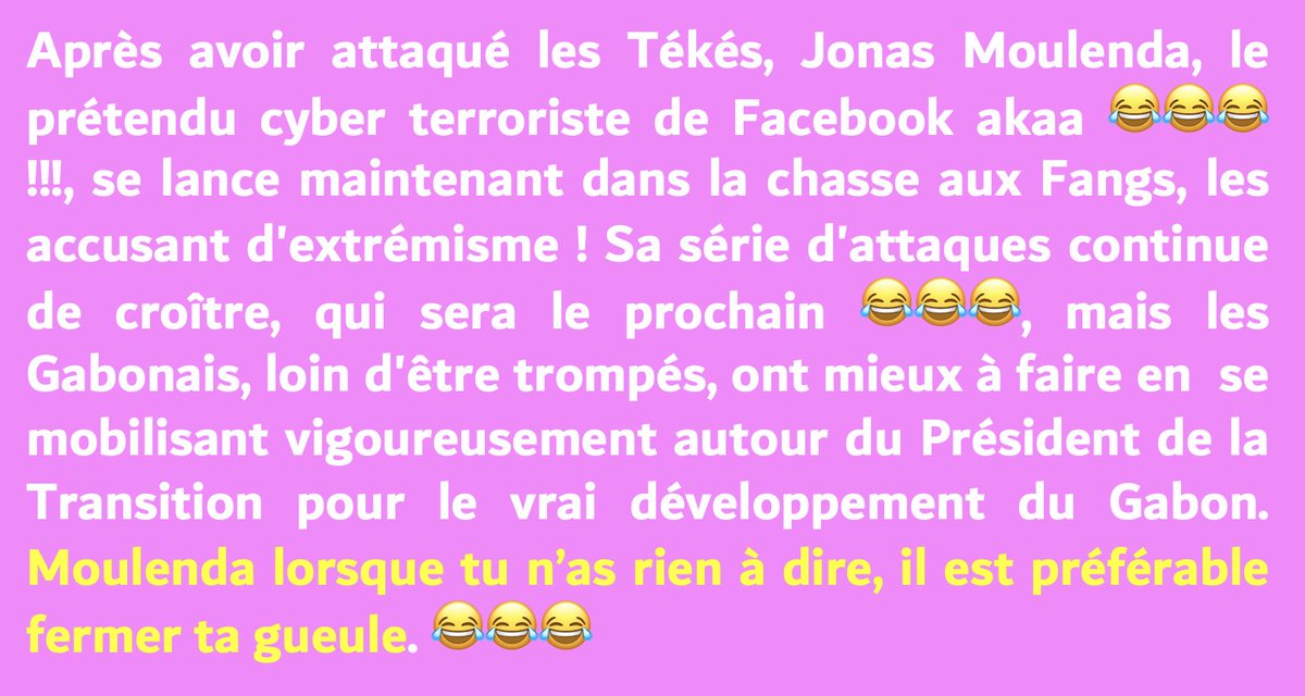 RegardG's tweet photo. @JonasMoulenda ça va? #Gabon https://t.co/EOsxDThgIN