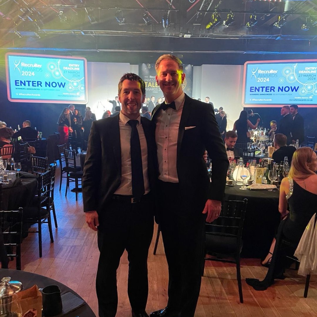 🌟 Recap of the 𝐑𝐞𝐜𝐫𝐮𝐢𝐭𝐞𝐫 𝐈𝐧𝐯𝐞𝐬𝐭𝐢𝐧𝐠 𝐈𝐧 𝐓𝐚𝐥𝐞𝐧𝐭 Awards Night 🌟 It was great to see our Director Stephen Perkins, and Dominic Worthington, our Change and Transformation Manager, at the awards ceremony last night. Congratulations to all the winners🏆