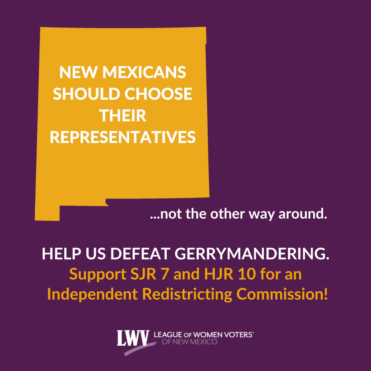Most New Mexicans support an Independent Redistricting Commission because we know that legislators shouldn't be drawing their own districts. 
Thankfully, HJR 10 just passed its first House committee! It heads next to the House Judiciary Committee. #nmleg