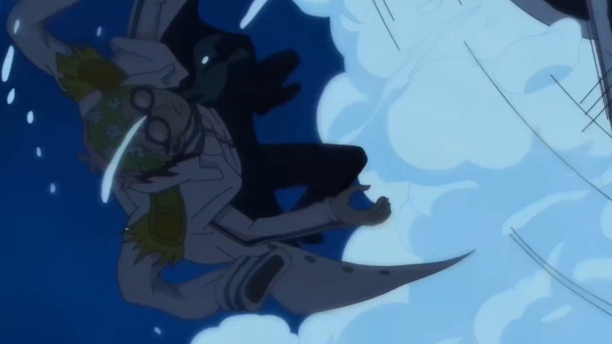 "คุณลูฟี่!!"

กำลังชั่งใจว่าจะไปช่วยดีไหม แต่ตอนนี้ตนกำลังอยู่ในถานะที่กำลังปฎิบัติหน้าที่ 

แต่สุดท้ายก็โดดลงไปช่วยอยู่ดีเพราะไม่ว่ายังไงถึงจะเป็นโจรสลัดหรือทหารเรือก็ไม่ควรมีคนมาตายที่นี่