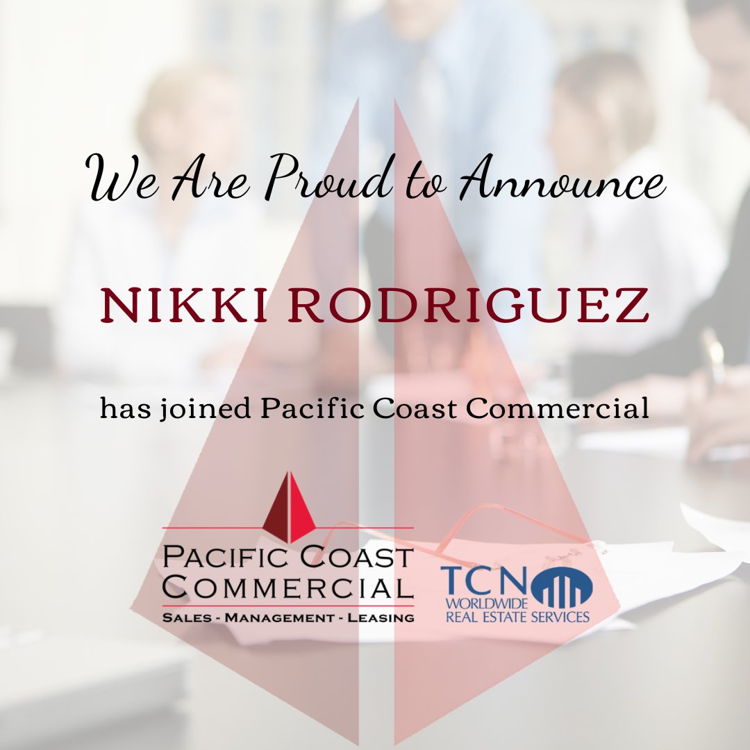 PCC is proud to welcome Nikki Rodriguez to our growing team! We are confident you will be a wonderful new addition to our department, and look forward to seeing you succeed.

pacificcoastcommercial.com/post/pcc-is-pr…

#commercialbroker #commercialrealestate #team #propertymanagement